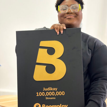 Nigerian gospel artist Judikay has reached a milestone of 100 million streams on Africa's top music platform, Boomplay.