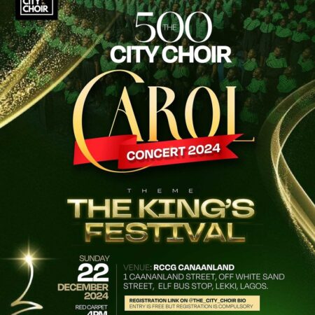 The 500 City Choir is preparing to host its first Christmas Carol Concert - The King's Festival!