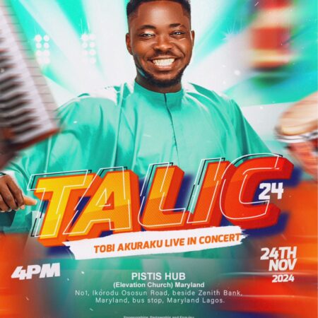 This November, the highly anticipated Tobi Akuraku Live in Concert (TALIC) will take place in Lagos.