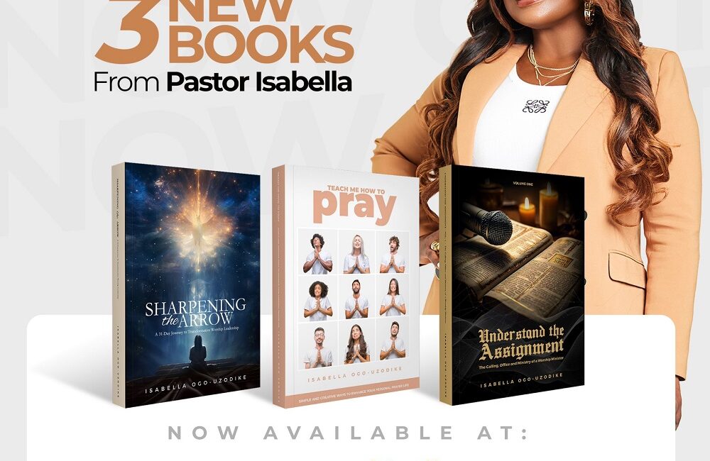 Pastor Isabella announces the release of three new books on worship and prayer.